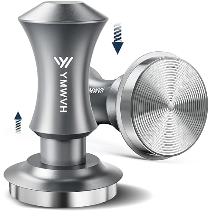 YMWVH Espresso Tamper 53Mm Premium Barista Espresso Coffee Tamper With Spring Loaded Flat Stainless Steel Base Constant 30Lb Compatible With Breville 54Mm Portafilter - Image 2