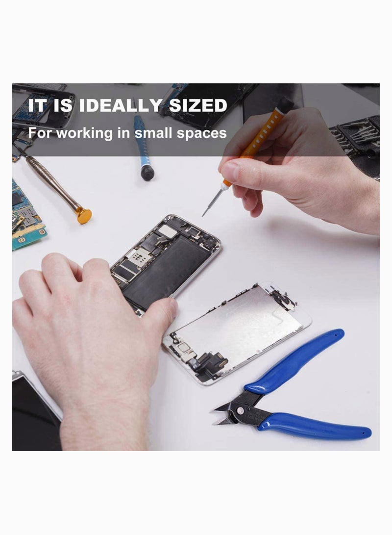 Zikra Small wire cutters for crafting Wire cutter Side cutters pliers Flush cutter Diagonal cutting pliers Flush cut pliers Jewelry pliers Wire flush cutters Diagonal wire side cutting pliers - Image 4