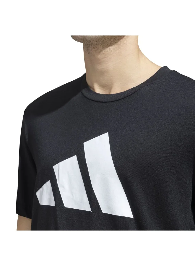Adidas Adidas Tr-Es Fr Logo T Black Graphic Tee (Short Sleeve) T-Shirts For Men