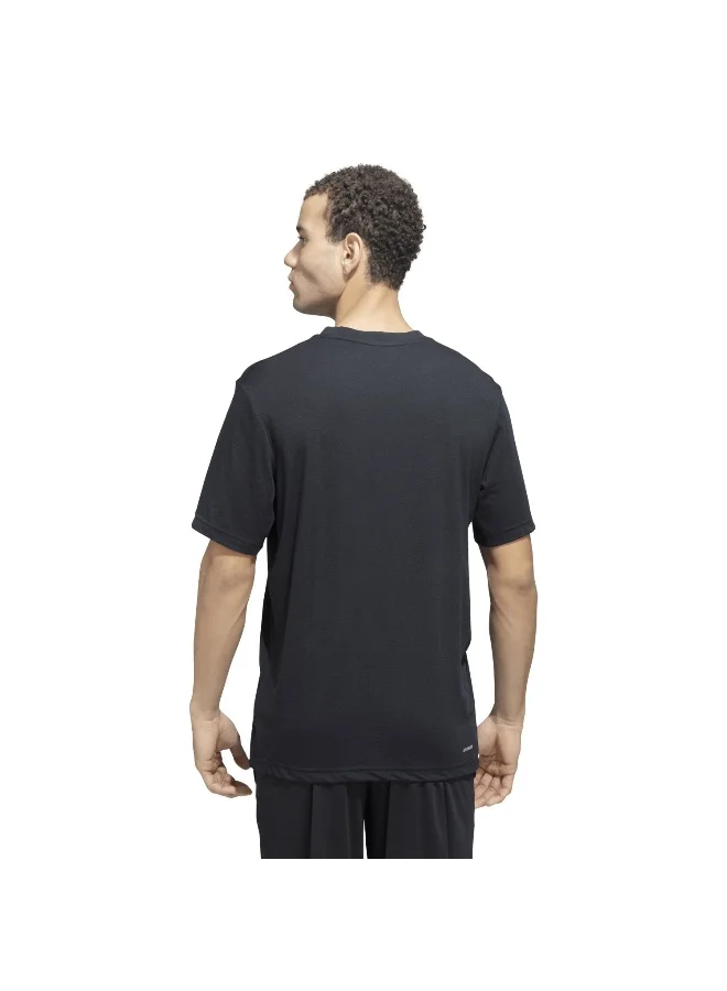 Adidas Adidas Tr-Es Fr Logo T Black Graphic Tee (Short Sleeve) T-Shirts For Men