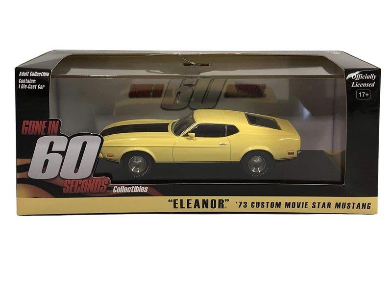 GreenLight 1973 Ford Mustang Mach 1 Yellow Eleanor Gone in Sixty Seconds Movie 1974 143 by Greenlight 86412 - Image 3