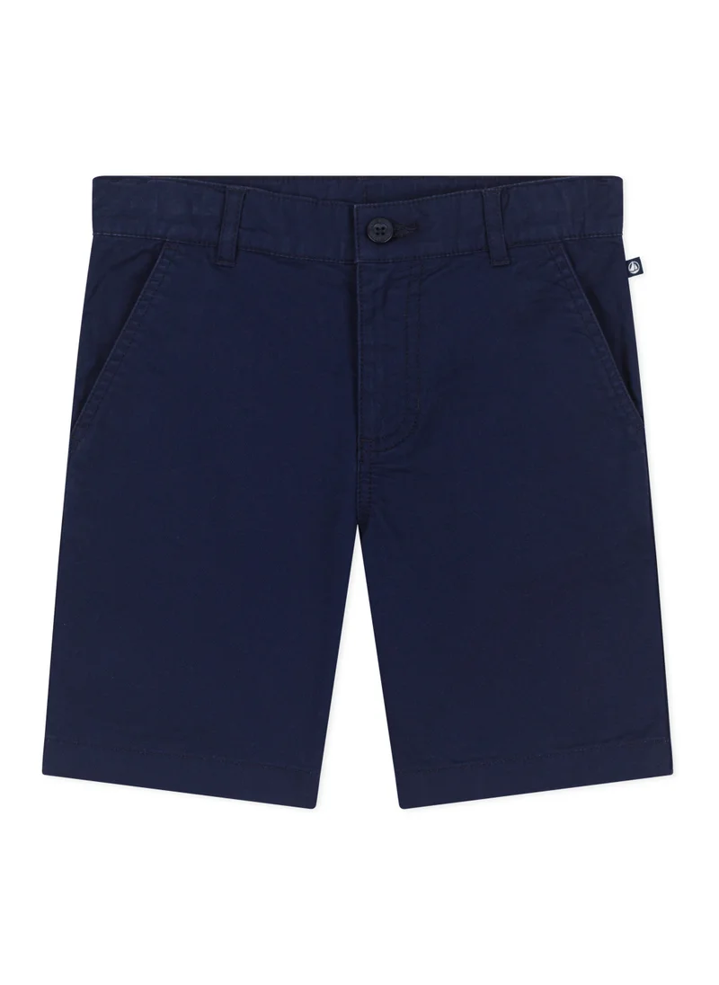 Petit Bateau Children's Bermuda shorts in plain cotton