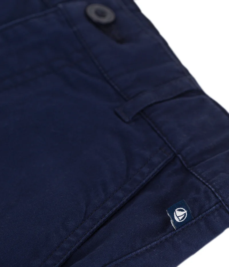 Petit Bateau Children's Bermuda shorts in plain cotton