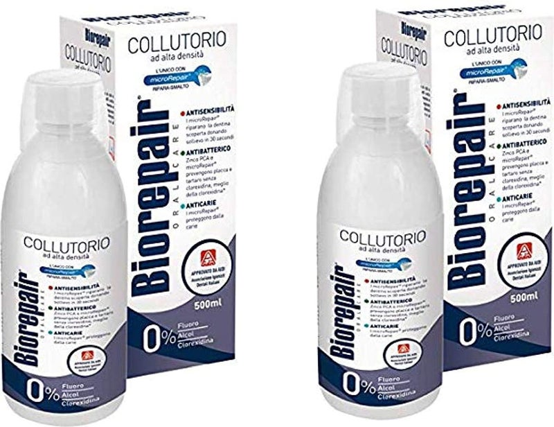 Biorepair Collutorio Mouthwash 500ml169 floz Pack of 2