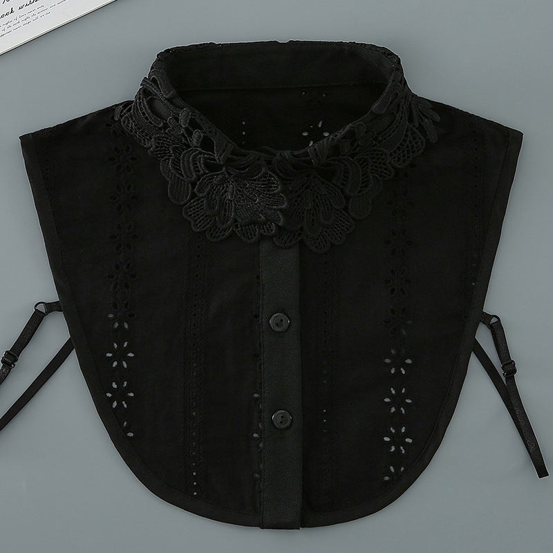 Fake Collar Women''s All-match Jacquard Pure Cotton Fake Collar Korean Style Simple Inner Base Shirt Autumn Winter Spring High-end Fake Collar - Image 3