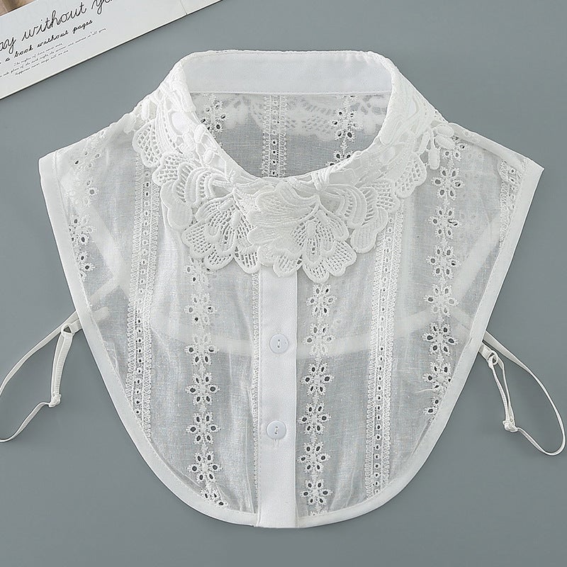 Fake Collar Women''s All-match Jacquard Pure Cotton Fake Collar Korean Style Simple Inner Base Shirt Autumn Winter Spring High-end Fake Collar - Image 2