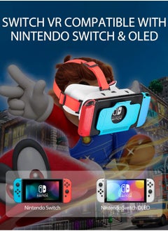 ديفاسو سماعة رأس DEVASO VR متوافقة مع Nintendo Switch وNintendo Switch OLED، تمت ترقيتها بعدسات ثلاثية الأبعاد قابلة للتعديل، نظارات الواقع الافتراضي لجهاز Nintendo Switch/OLED، مجموعة Switch VR  - Image 2
