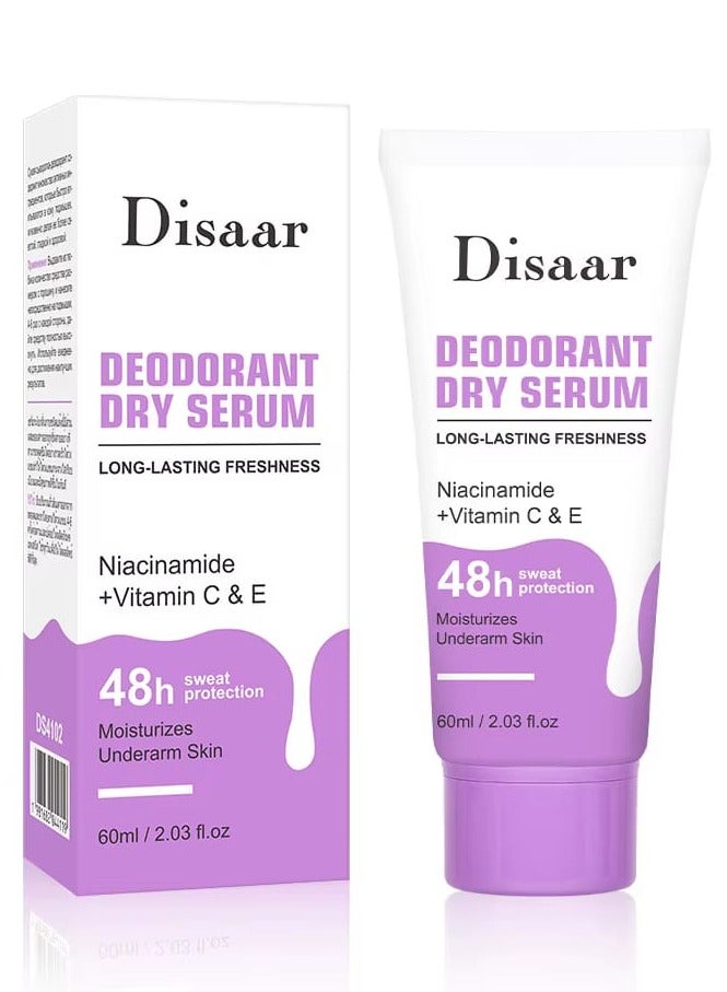 ديسار سيروم مزيل العرق الجاف بالنياسيناميد وفيتامين سي و هـ 60 مل - Image 1