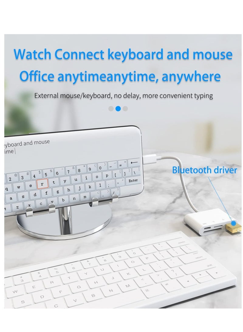 ELTRAZONE Camera Memory SD Card Reader Compatible for iPhone,Compatible with Lightning Male to USB Female OTG Adapter Micro TF Power Charging Splitter Charger Connector for Apple for ipad 12 11 xs xr x Camera - Image 5