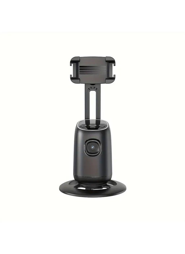 Raxoom - Auto Face Tracking Phone Holder, 360° Smart Gimbal Stabilizer with Adjustable Lens & Colorful Lights, Dual Fill Light for Smartphone Vlog, Live Chat, and Selfies - Image 1