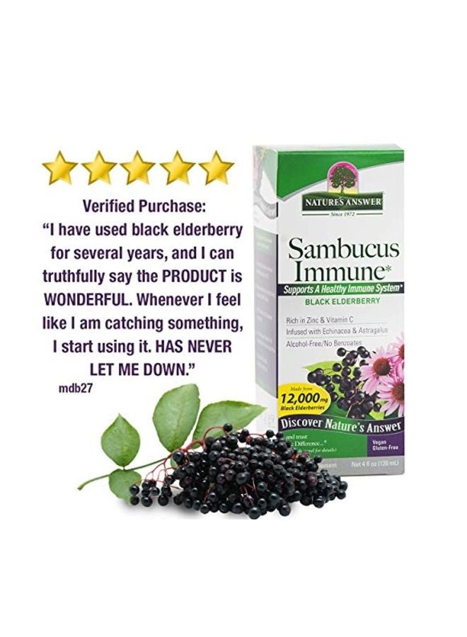 NATURE'S ANSWER Sambucus Immune - Black Elderberry - Image 5