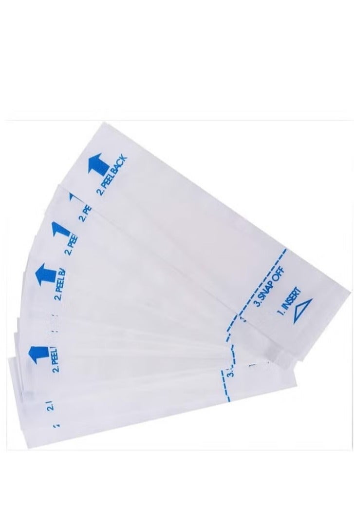 100PCS Disposable Probe Covers for Digital Thermometers Universal Thermometers Sleeves for for Accurate Sanitary Oral Ear Underarm Recta Thermometer Reading - Image 1