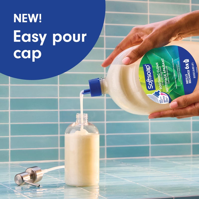 Softsoap Soothing Clean Liquid Hand Soap Refill, 50 Ounce - Image 3