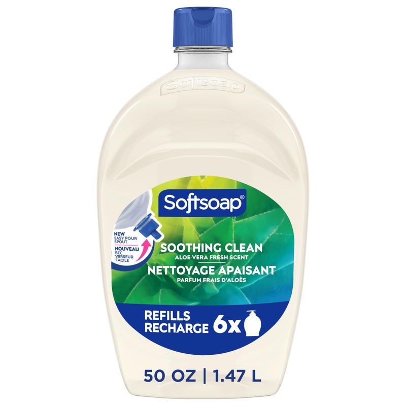 Softsoap Soothing Clean Liquid Hand Soap Refill, 50 Ounce - Image 1