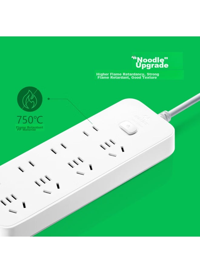 Bull Power Strip/extension Cord/power Bar/power Strip/power Board/dormitory Home Desktop Power Strip, 8 Outlets With Master Switch, 3 Meters Long, Gn-b3440 - Image 5
