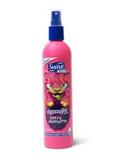 Suave Suave Kids Detangler Spray For Tear-Free Styling, Berry Awesome Dermatologist-Tested Hair Detangler Formula 10 oz, Pack of 6  - Image 2