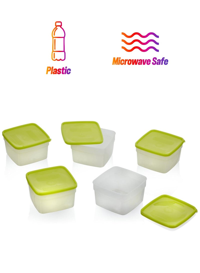 Arrow Plastic White Plastic Food Storage Container With Lids Pint 5 Pcs - Image 1