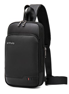 ARCTIC HUNTER CHS XB00113 Expandable Crossbody Waterproof Anti-Theft Chest Sling Bag - Black  - Image 1