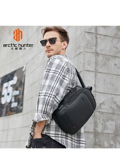 ARCTIC HUNTER CHS XB00113 Expandable Crossbody Waterproof Anti-Theft Chest Sling Bag - Black  - Image 2