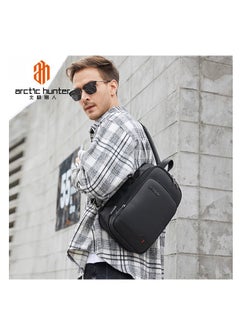 ARCTIC HUNTER CHS XB00113 Expandable Crossbody Waterproof Anti-Theft Chest Sling Bag - Black  - Image 3