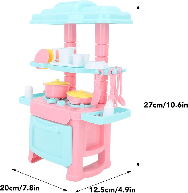 Kidzilla Kids Mini Pretend Play Kitchen Cooking Toy Set ( Pink) - Image 4