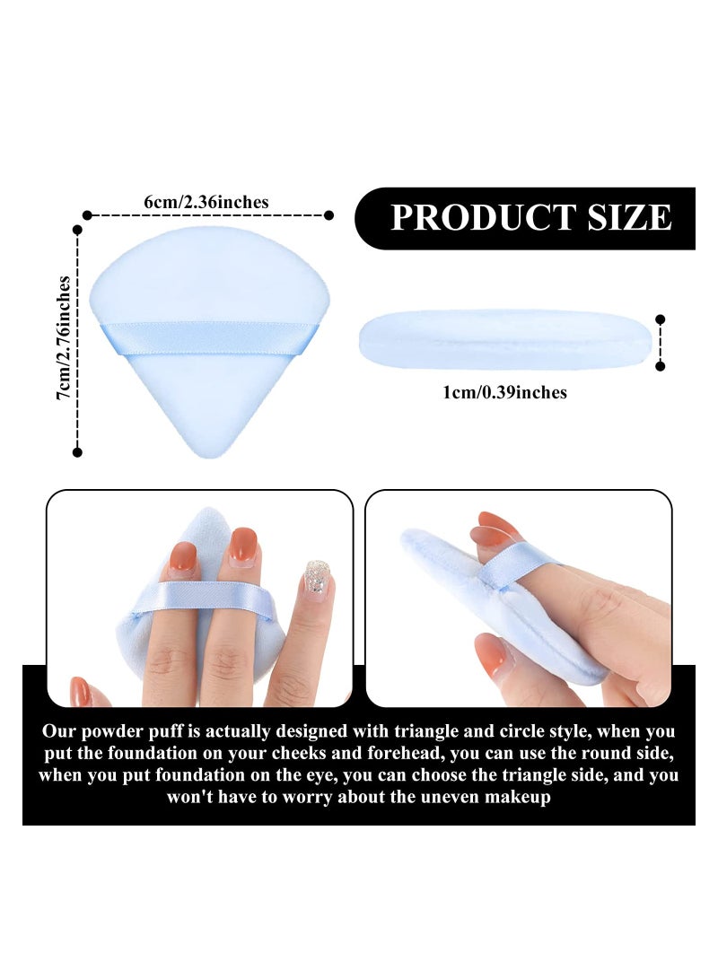 MissTiara 12 قطعة من بودرة الوجه على شكل مثلث من أدوات المكياج التجميلية - Image 3