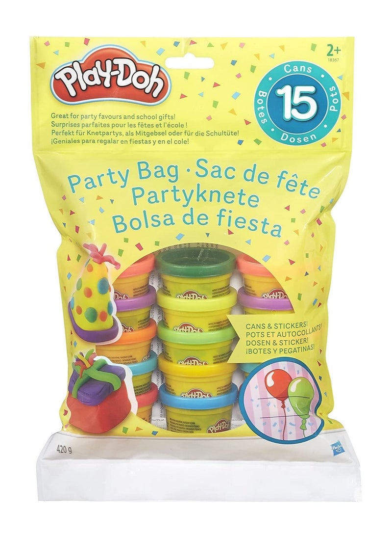 Play-Doh - Play-Doh Party Bag, 15 Mini Cans for Kids Party Favors, Trick or Treat Toys, Classroom Prizes, Toys for 2 Year Olds and Up, 1 Ounce Each - Image 1