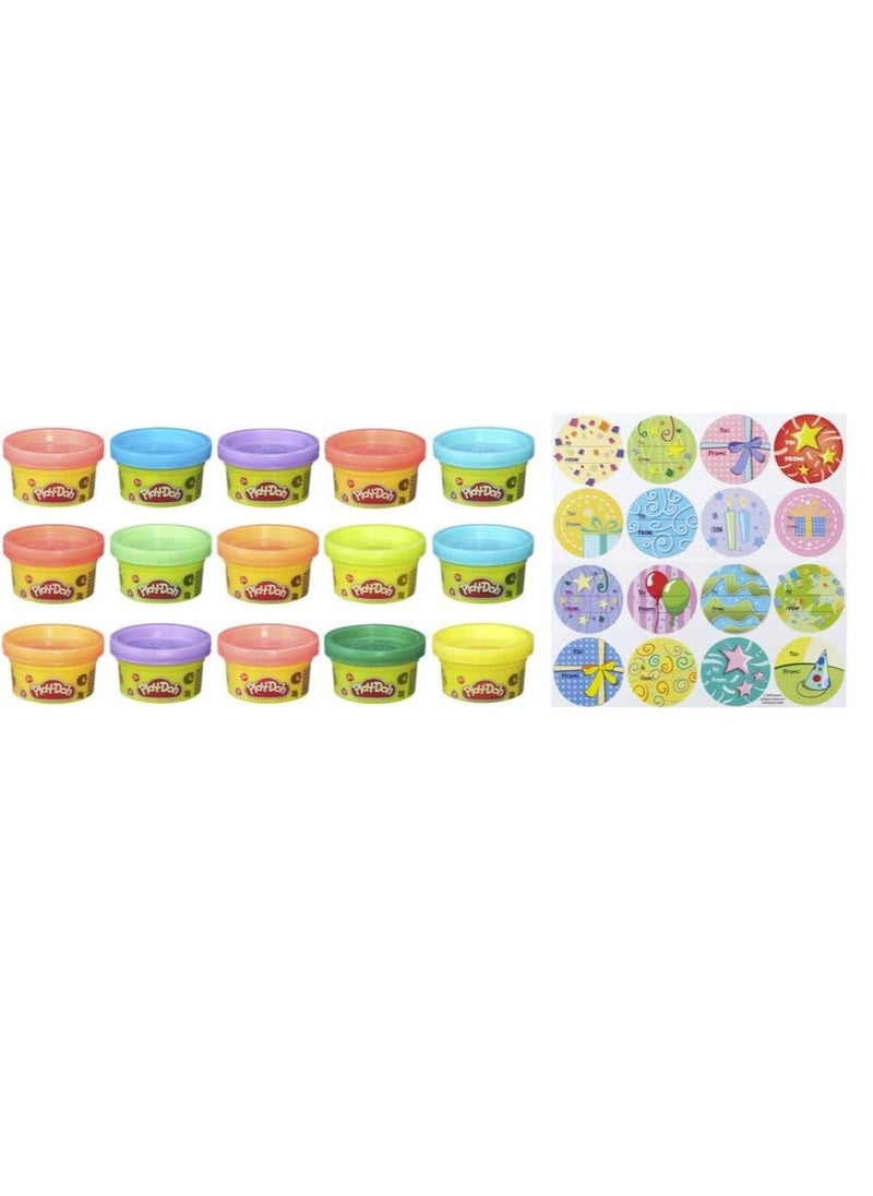Play-Doh - Play-Doh Party Bag, 15 Mini Cans for Kids Party Favors, Trick or Treat Toys, Classroom Prizes, Toys for 2 Year Olds and Up, 1 Ounce Each - Image 1