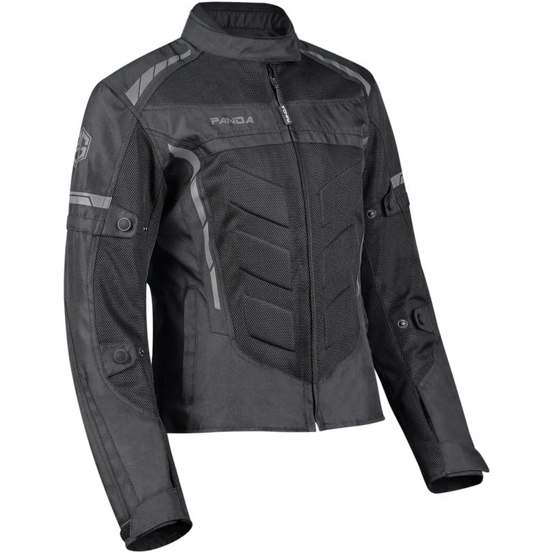 PANDA CYCLE GEAR Women's Motorcycle Jacket CE Armor for Enduro and Dual sport All Season Waterproof Touring Biker Jacket for Women|Black-5XL - Image 1