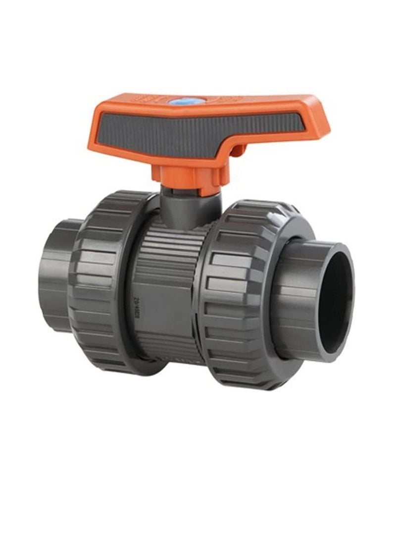 Cepex PVC Heavy Duty Water Supply Pipe Fittings for Swimming Pool, Agriculture, Irrigation & Commercial Plumbing Use (40 MM, Union Ball Valve (Anti Block))  - Image 1