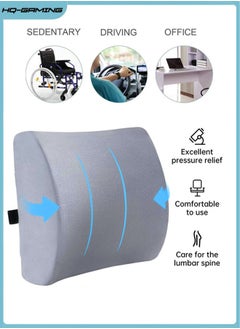 Gray Lumbar Pillow