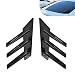 MOXRUQ 2 PCS Car Rear Window Air Knife Shaped Decals Louvers Decorative Sticker Racing Style Fender Decal Automotive Upgrade Modification Decorative Accessories Gloss Black - Image 2