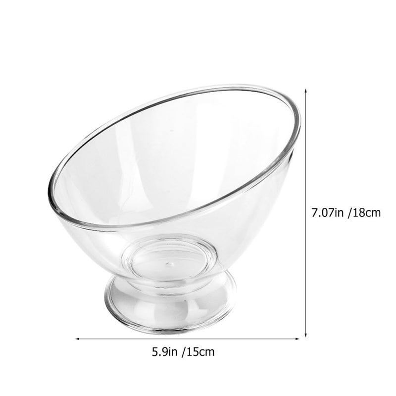 Japanese Style Slanted Glass Salad Bowl Multipurpose Kitchen Serving Dish For Home Dining - Image 5