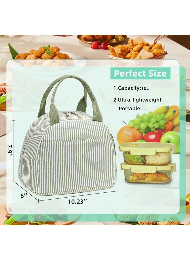 LEDAOU Lunch Box for Women Insulated Lunch Bag Lunch Tote Bags Leakproof Cooler Lunch Case for Travel Work Picnic - Image 3
