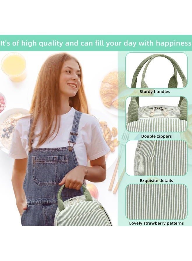 LEDAOU Lunch Box for Women Insulated Lunch Bag Lunch Tote Bags Leakproof Cooler Lunch Case for Travel Work Picnic - Image 2
