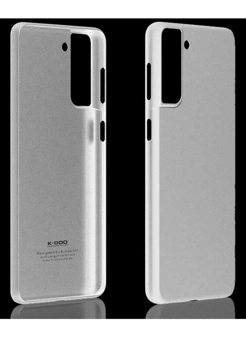K-Doo - Air Skin Case Ultra Slim Back Cover Skin for Samsung Galaxy S22 Plus Frosted Anti Slip Full Coverage White - Image 1