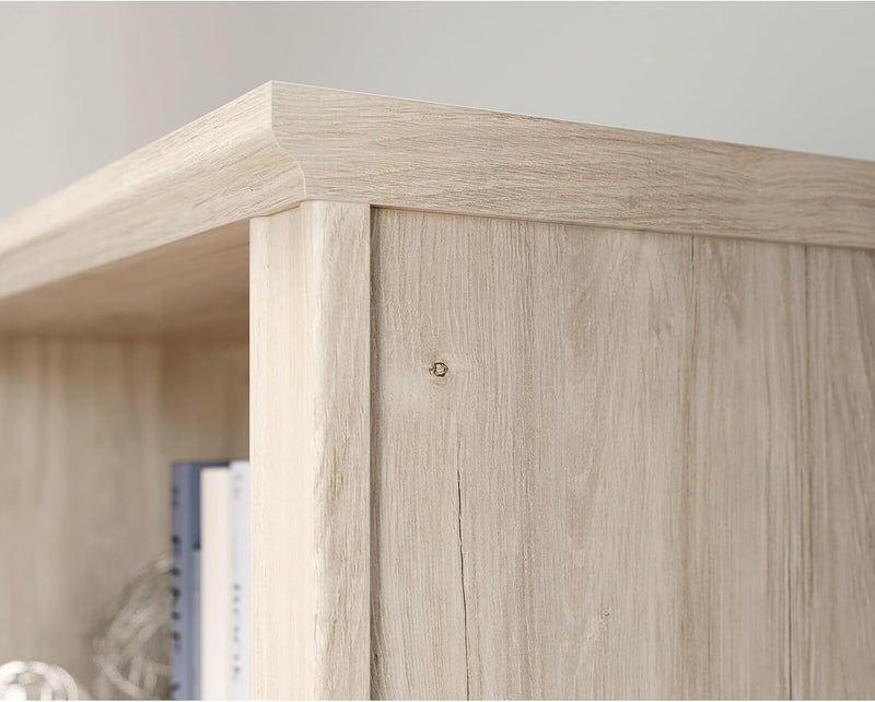 SAUDER Hammond 2-Shelf Library Hutch for Cabinet, Chalk Oak Finish - Image 2