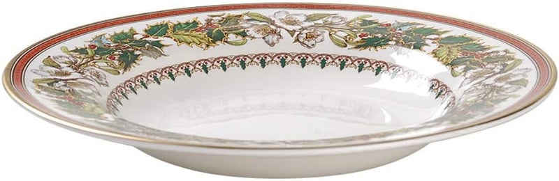 Royal Worcester Spode Christmas Rose 9Inch Soup Plate 