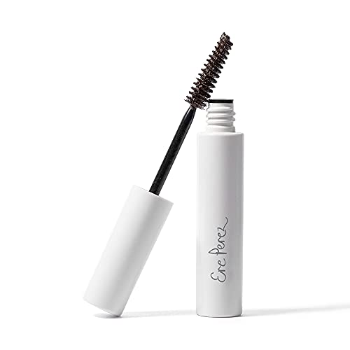 Ere Perez  Natural Almond Oil Mascara  Strengthen Lengthen Nourish Lashes  SmudgeProof Water Resistant Low Irritation  Vegan CrueltyFree Clean Beauty Brown 035 oz  10 ml
