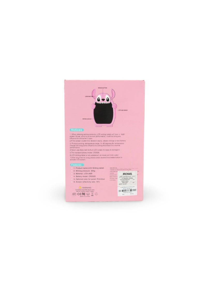 لوحة الكتابة الإلكترونية Stitch LCD - وردي - Image 3