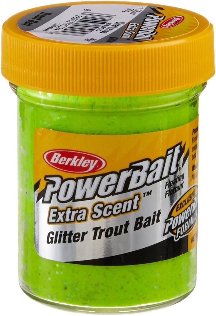 Berkley PowerBait Select Glitter Trout Bait - Chartreuse, 50g - Image 1