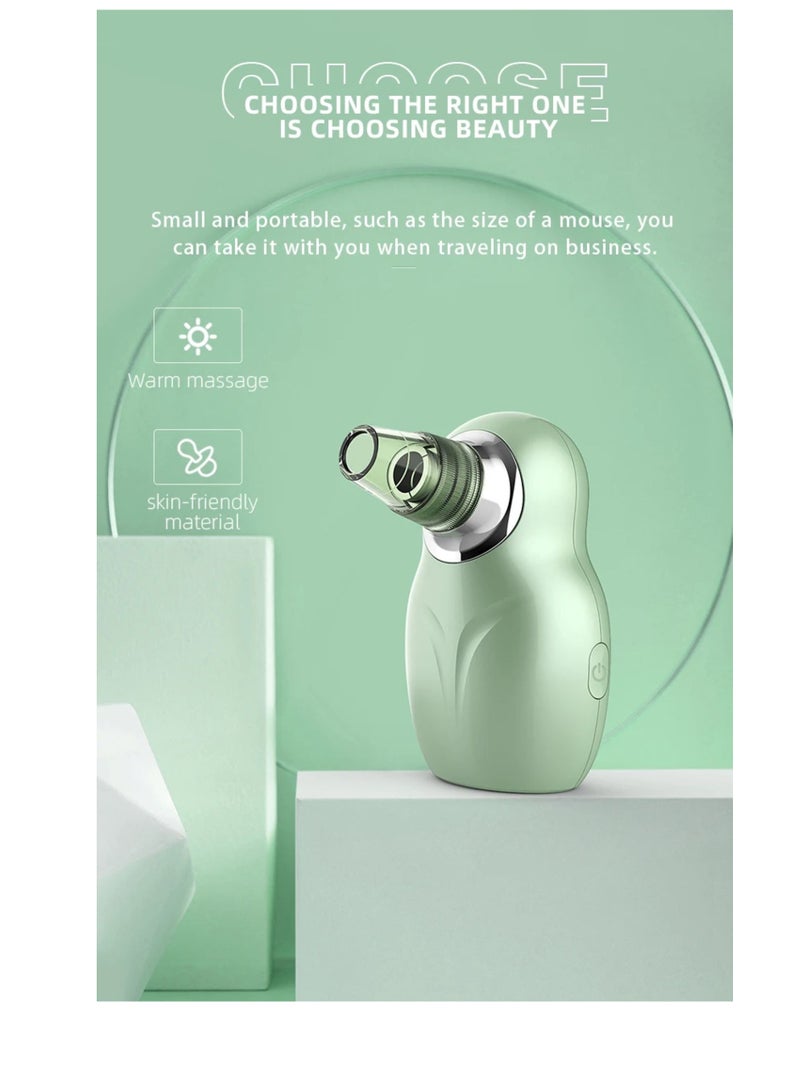 BLAZE 5 Replaceable Heads Mini Blackhead Remover Vacuum Acne Pore Cleaner with 3 Suction Modes  - Image 1