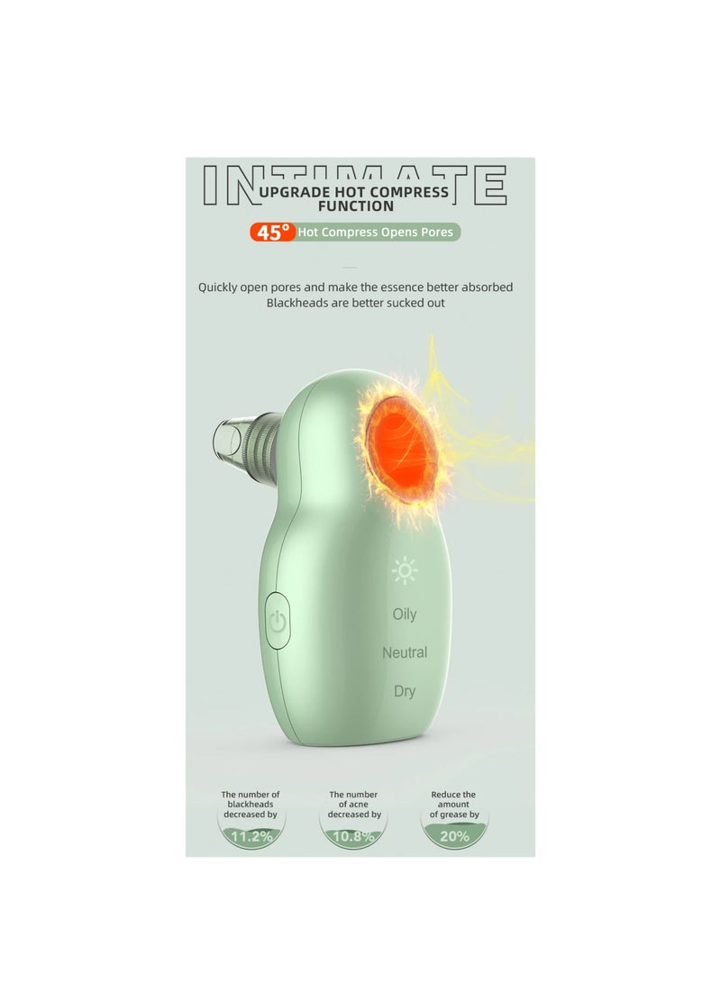 BLAZE 5 Replaceable Heads Mini Blackhead Remover Vacuum Acne Pore Cleaner with 3 Suction Modes  - Image 4