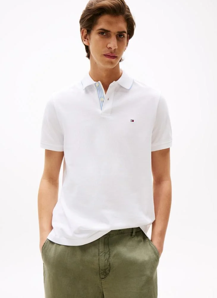 تومي هيلفيغر Regular Fit Stretch Cotton Polo