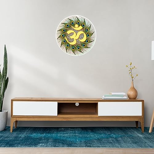 Masstone Om Wall Sticker for Pooja Room & Mandir | Self Adhesive PVC Vinyl Wall Decal | Spiritual Wall Art for Home, Living Room, Office | 51x51 cm | Pack of 2 - Image 4