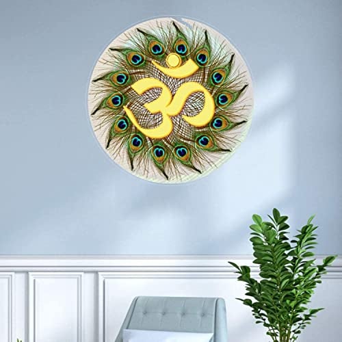 Masstone Om Wall Sticker for Pooja Room & Mandir | Self Adhesive PVC Vinyl Wall Decal | Spiritual Wall Art for Home, Living Room, Office | 51x51 cm | Pack of 2 - Image 5
