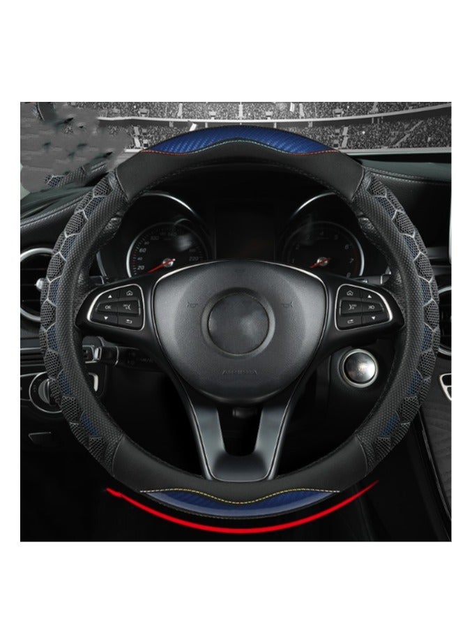 EBMINI Carbon Fiber Honeycomb Car Steering Wheel Cover 