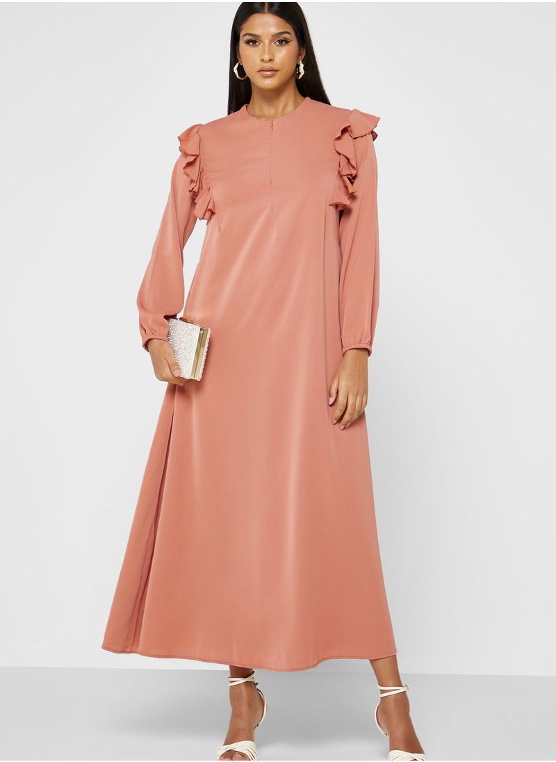 Khizana - Ruffle Detail Dress - Image 1
