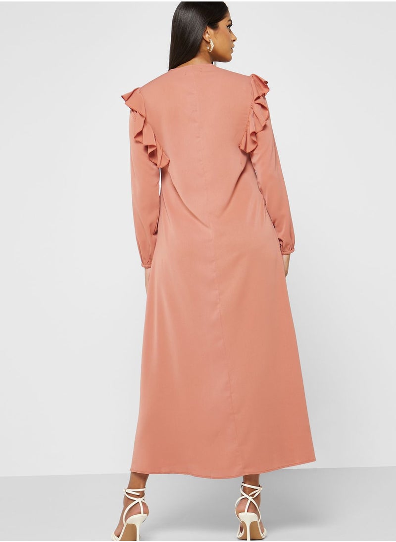 Khizana - Ruffle Detail Dress - Image 1