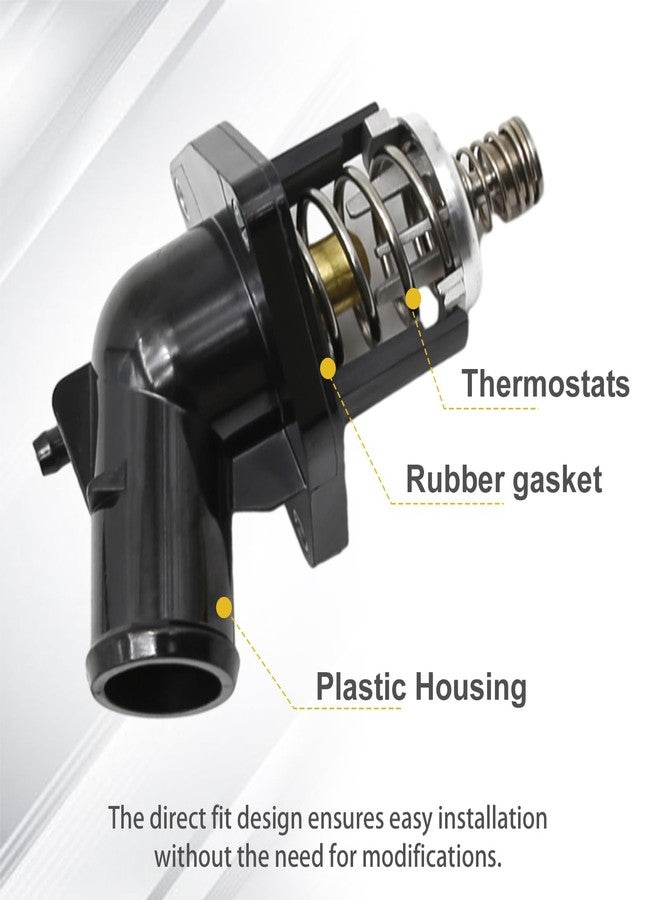 MDEOOSKY Thermostat Housing Water Outlet, Replacement for 2014-2020 Chevy Silverado 1500 Suburban Tahoe GMC Sierra 1500 Yukon Yukon XL Cadillac Escalade, 15-11125 12674639 - Image 2